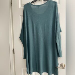 Eileen Fisher Teal Knit Top